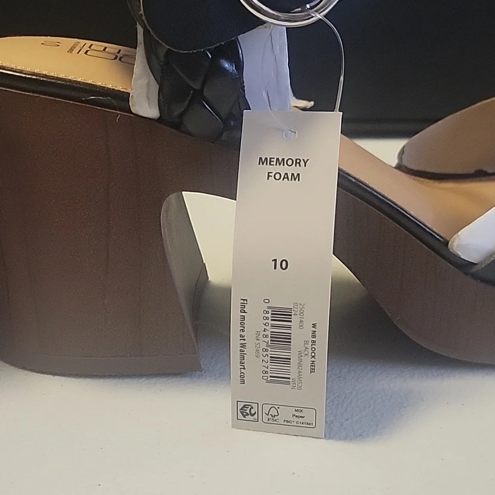 No Boundaries Black and Brown Block Heel Shoes